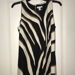 Charter Club Black, White & Brown dress